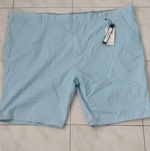 Sky Blue Men's Flat Front Shorts